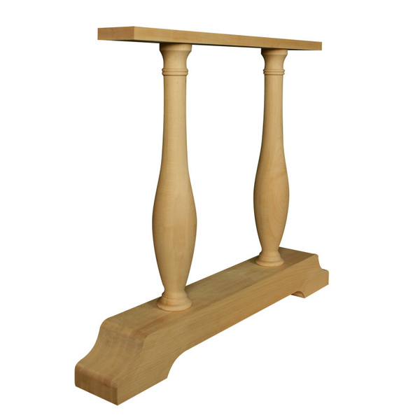 Osborne Wood Products 29 x 35 1/2 Traditional Trestle Table Base in Red Oak PK 1134O